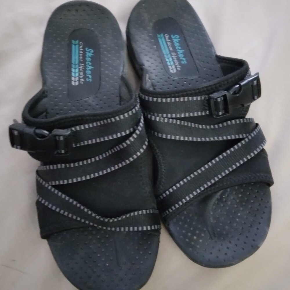 Sketchers neoprene sandals.